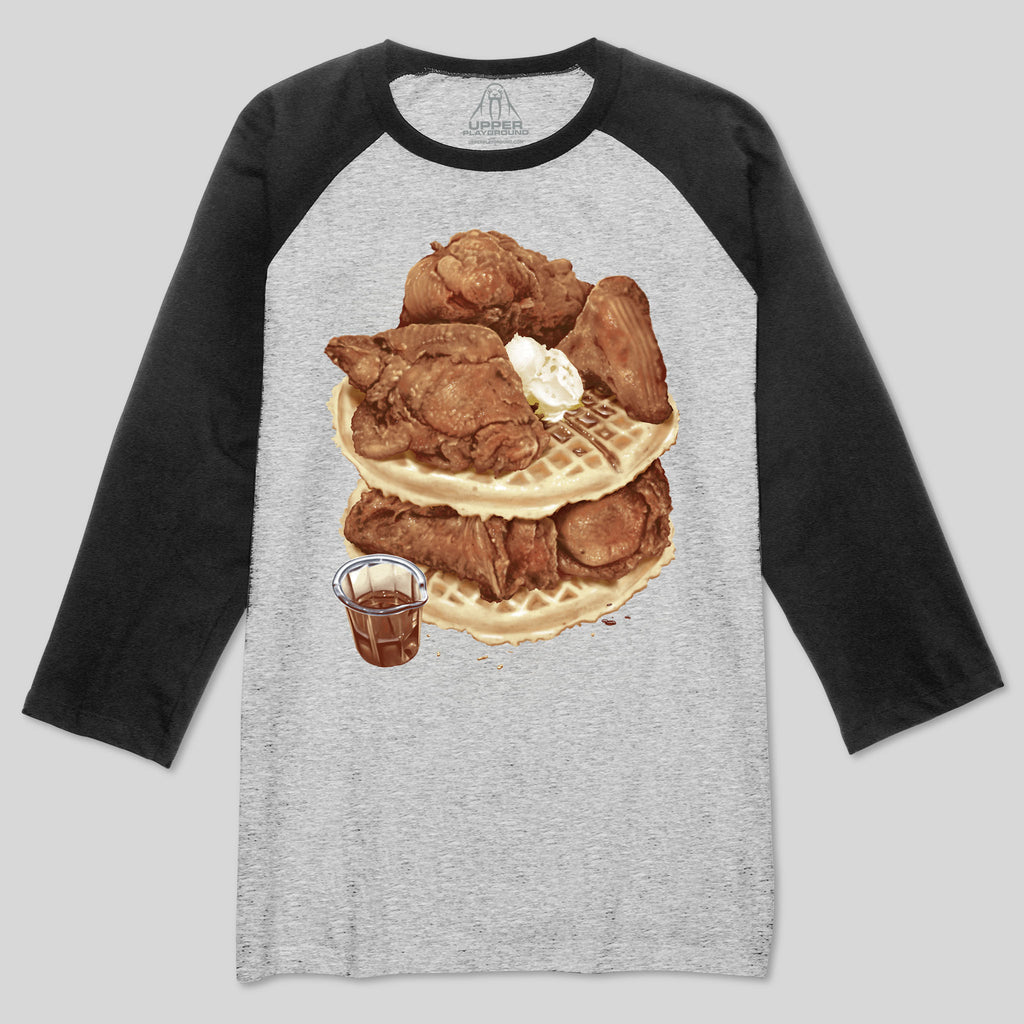 strikeforce - CHICKEN AND WAFFLES 3/4 SLEEVE