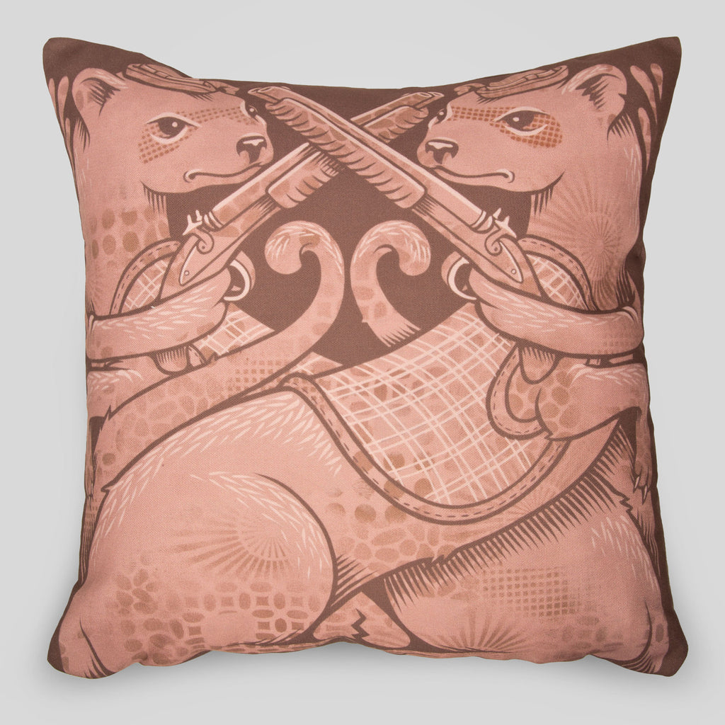 MWW - The Ferrets Pillow Cover by Jeremy Fish
