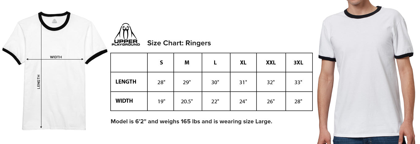 Upper Playground : Size Chart