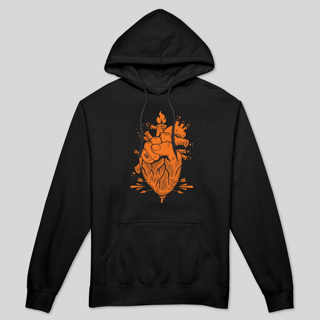 strikeforce - HOLD ON TO YOUR HEART MEN'S HOODIE