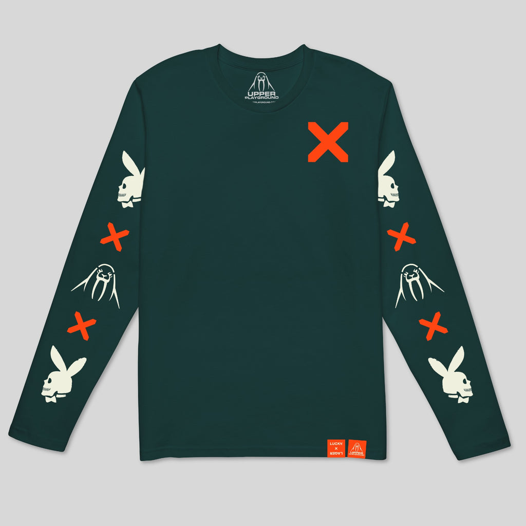 Upper Playground - Lux - LUCKY LAGER x ZEITGIEST LONG SLEEVE TEE