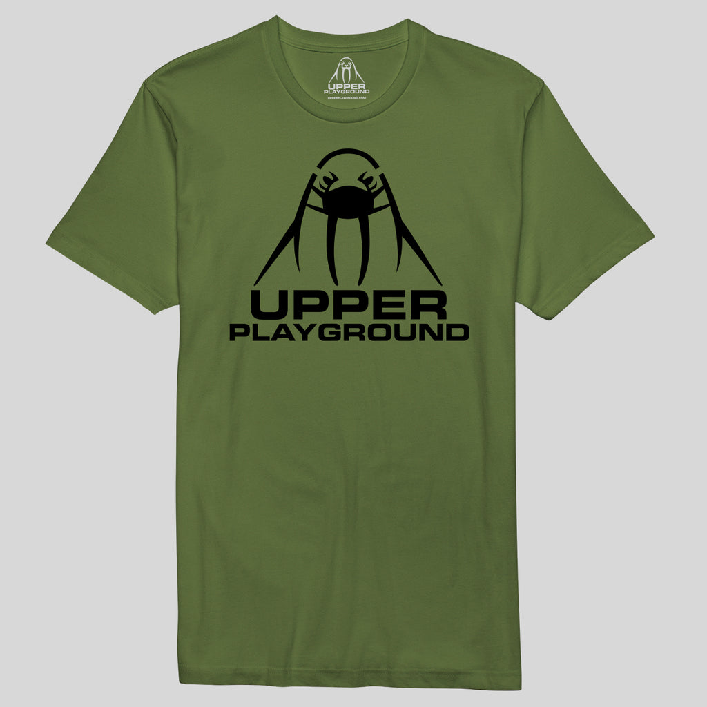 strikeforce - Masks On in Black Men's Military Green  MEN'S  TEE