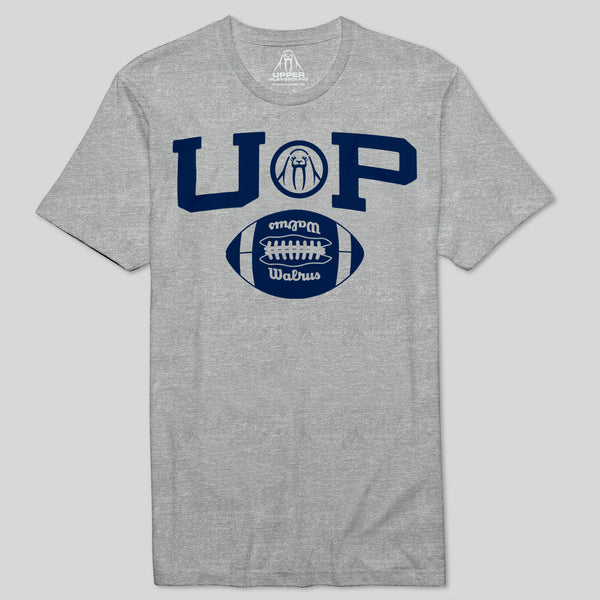 strikeforce - UP FOOTBALL - NAVY MEN'S  TEE