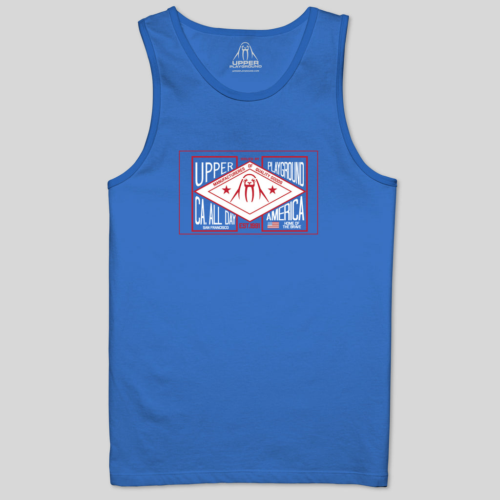strikeforce - CA ALL DAY - PATRIOT SPECIAL IN BLUE  MEN'S TANK