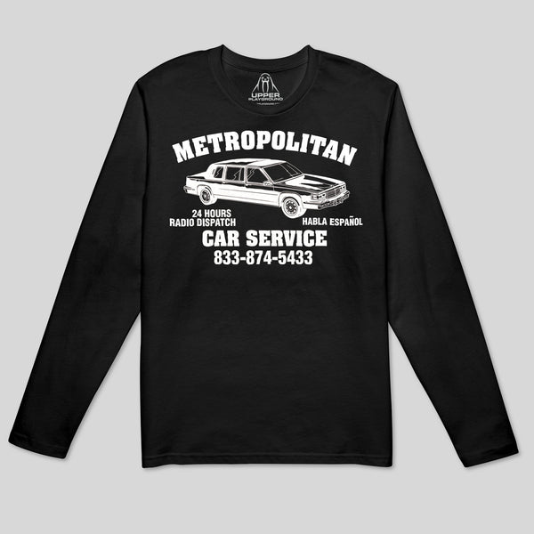 strikeforce - METROPOLITAN CAR SERVICE MEN'S LONG SLEEVE