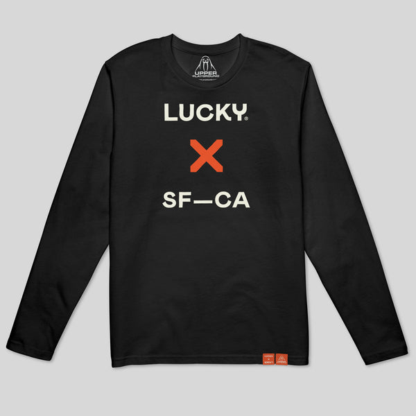 strikeforce - LUCKY X SF - BLACK MEN'S LONG SLEEVE