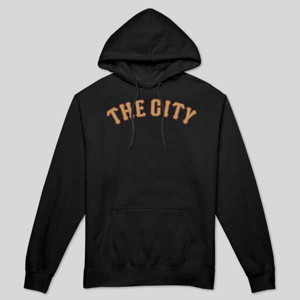 strikeforce - THE CITY IN RED & GOLD -  PULLOVER  MEN'S HOODIE
