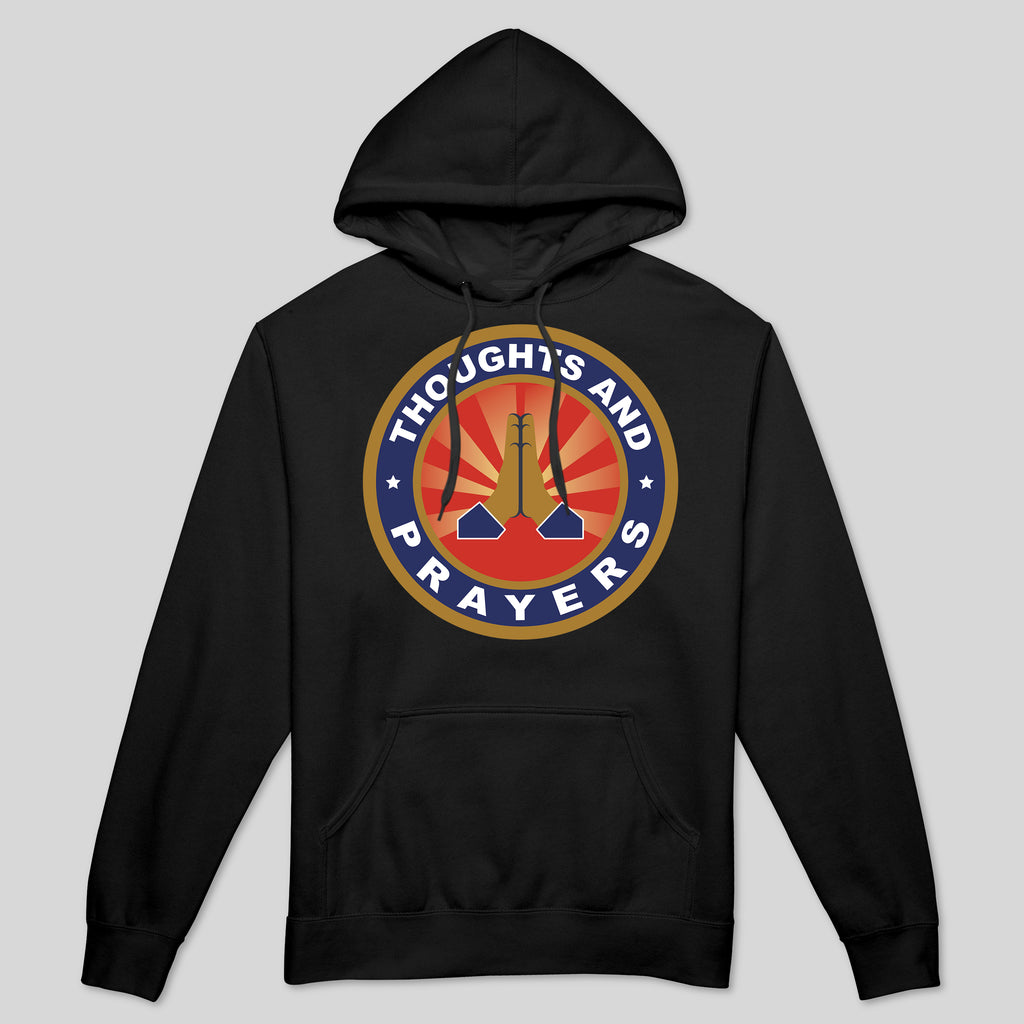 strikeforce - THOUGHTS AND PRAYERS MEN'S HOODIE