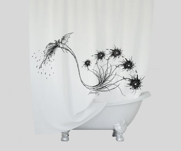 MWW - TAIL BLOSSOM SHOWER CURTAIN