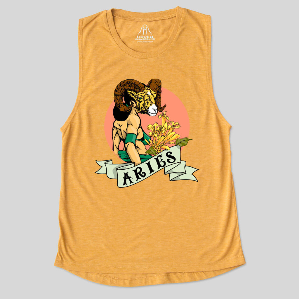 strikeforce - ARIES BY SAM FLORES WOMEN'S MUSCLE TEE