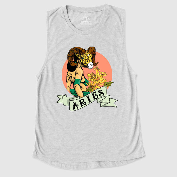 strikeforce - ARIES BY SAM FLORES WOMEN'S MUSCLE TEE