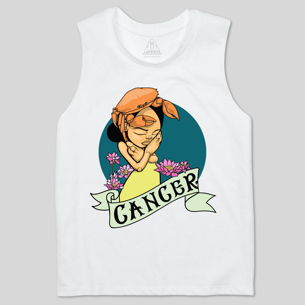 strikeforce - CANCER BY SAM FLORES  WOMEN'S MUSCLE TEE