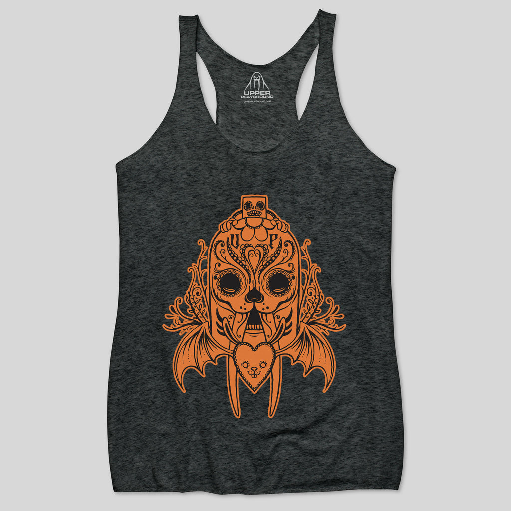 strikeforce - SUGAR SKULLRUS WOMEN'S RACERBACK TANK