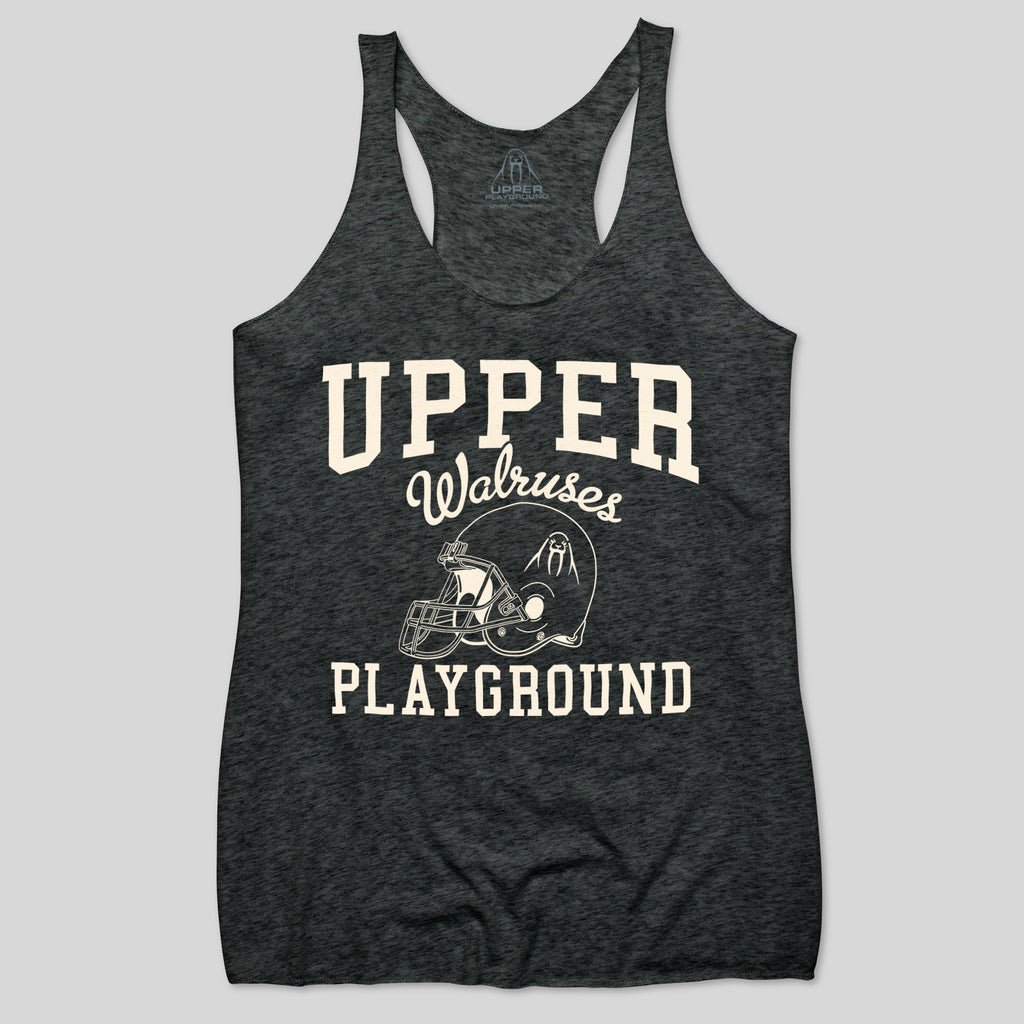 strikeforce - WALRUSES FOOTBALL - WHITE WOMEN'S RACERBACK TANK