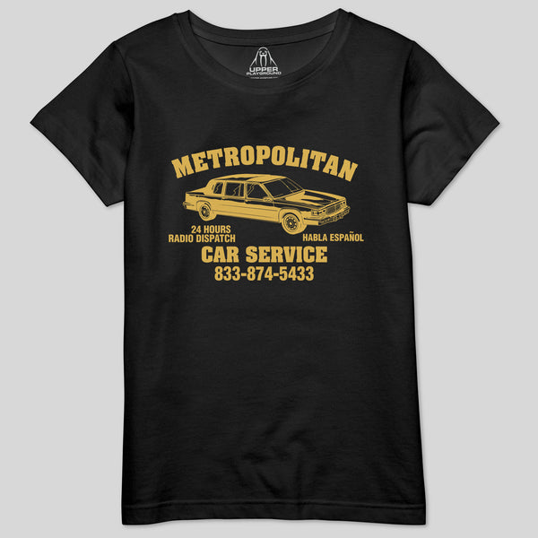 strikeforce - METROPOLITAN CAR SERVICE WOMEN'S CREW TEE