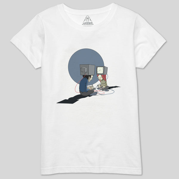 strikeforce - COMPUTER LOVE WOMEN'S CREW TEE