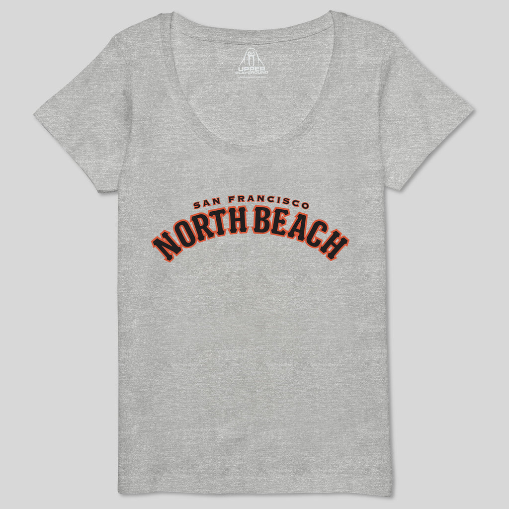 strikeforce - NORTH BEACH DISTRICTWOMEN'S SCOOP NECK TEE