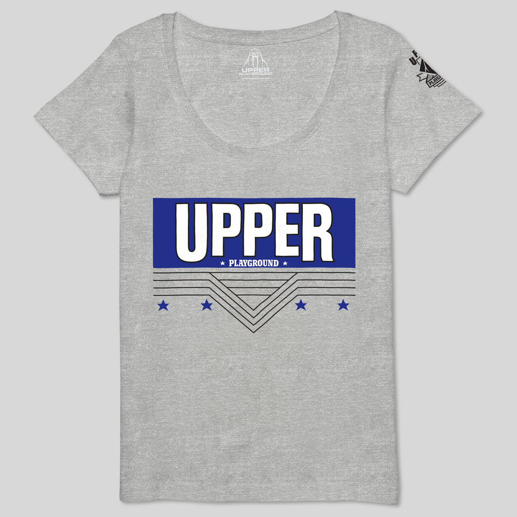 strikeforce - EURO - BLUEWOMEN'S SCOOP NECK TEE