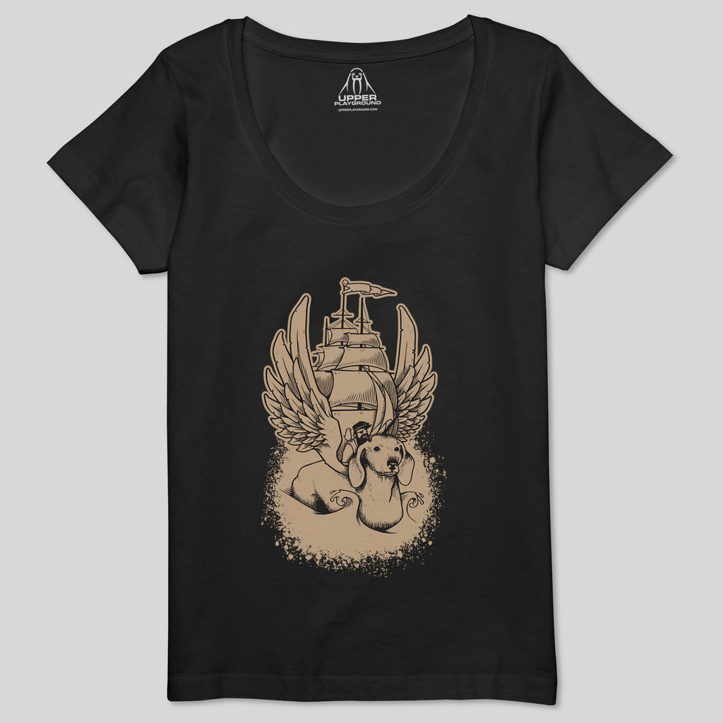 strikeforce - HOUNDSHIPWOMEN'S SCOOP NECK TEE