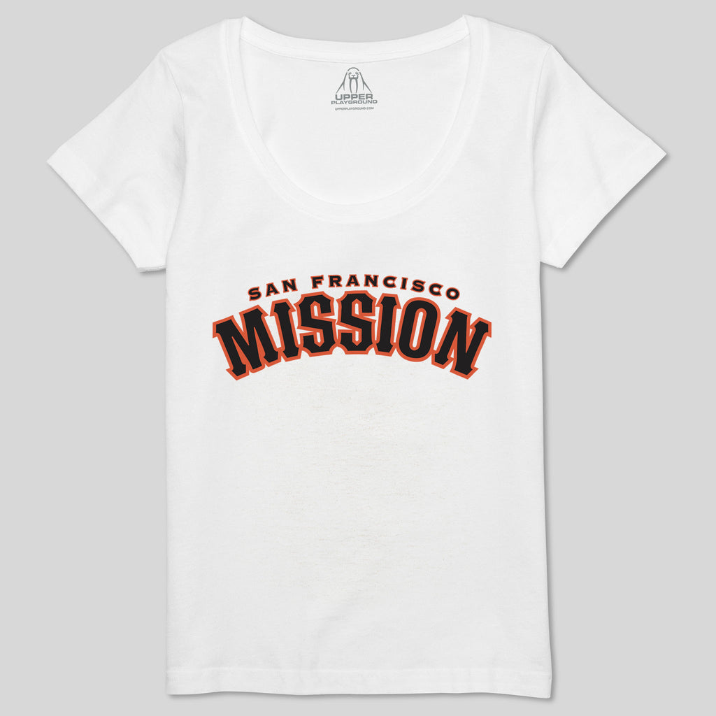 strikeforce - MISSION DISTRICTWOMEN'S SCOOP NECK TEE