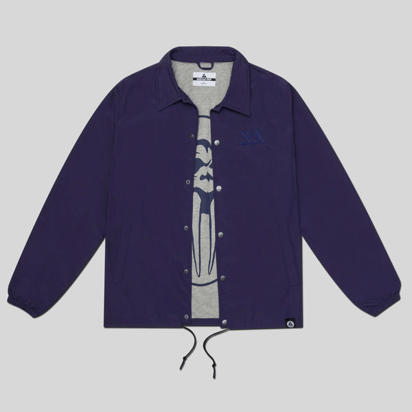 Upper Playground - Lux - UP x AG Coaches Jacket in Navy (60% off)