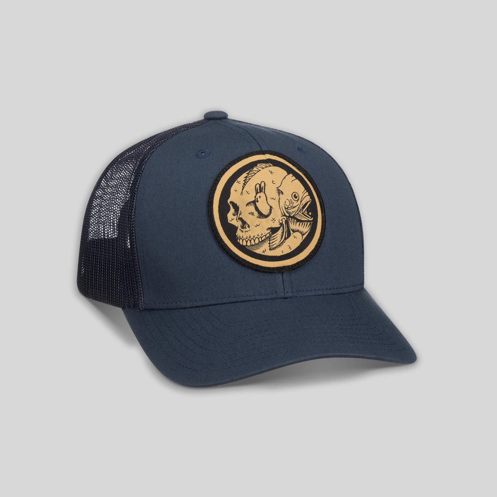 strikeforce - Fish Factory Two Tone Trucker Hat by Jeremy Fish
