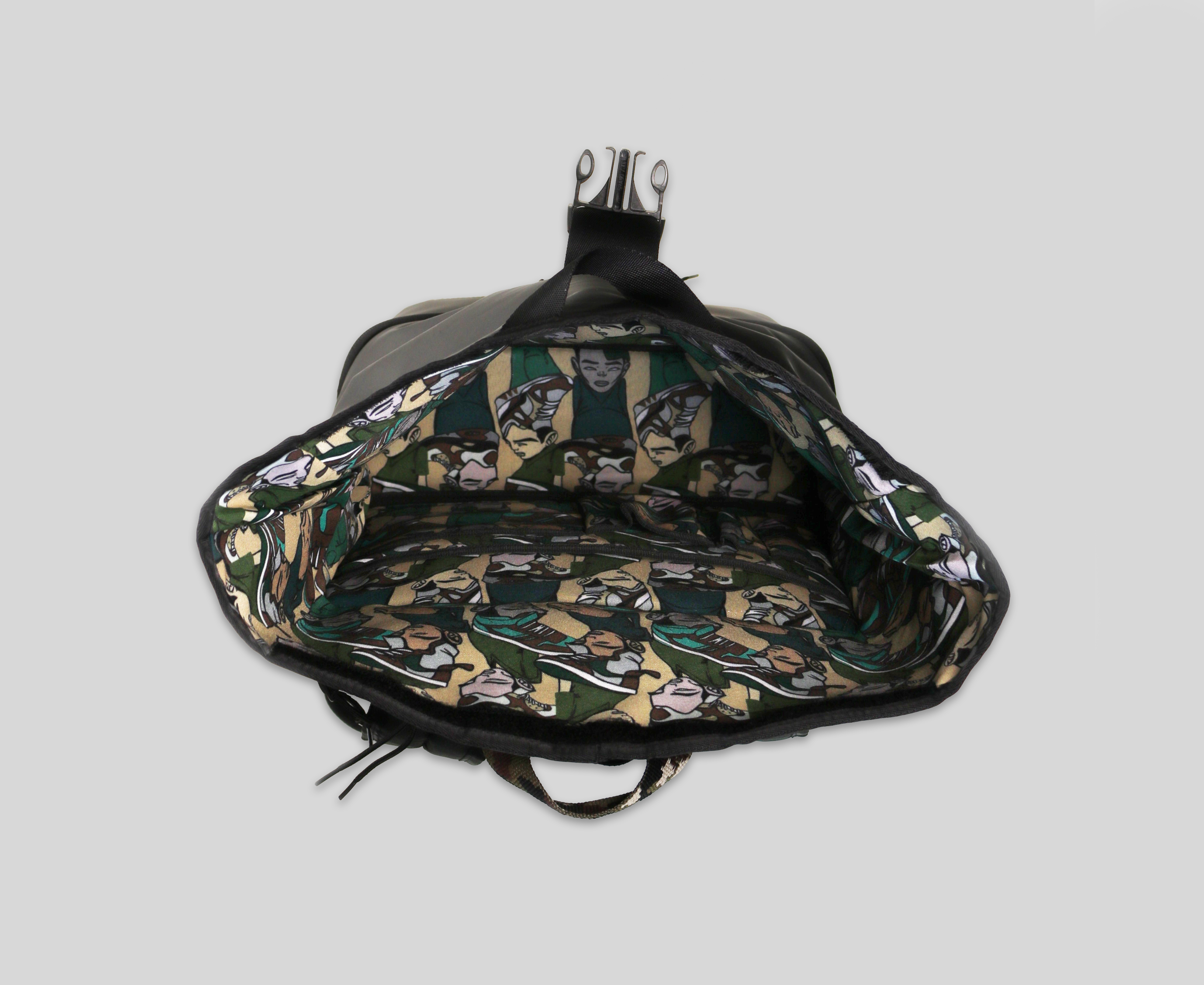 The Shrine x UP Sneakerhead Rolltop Backpack The Shrine x UP Sneakerhead Rolltop Backpack