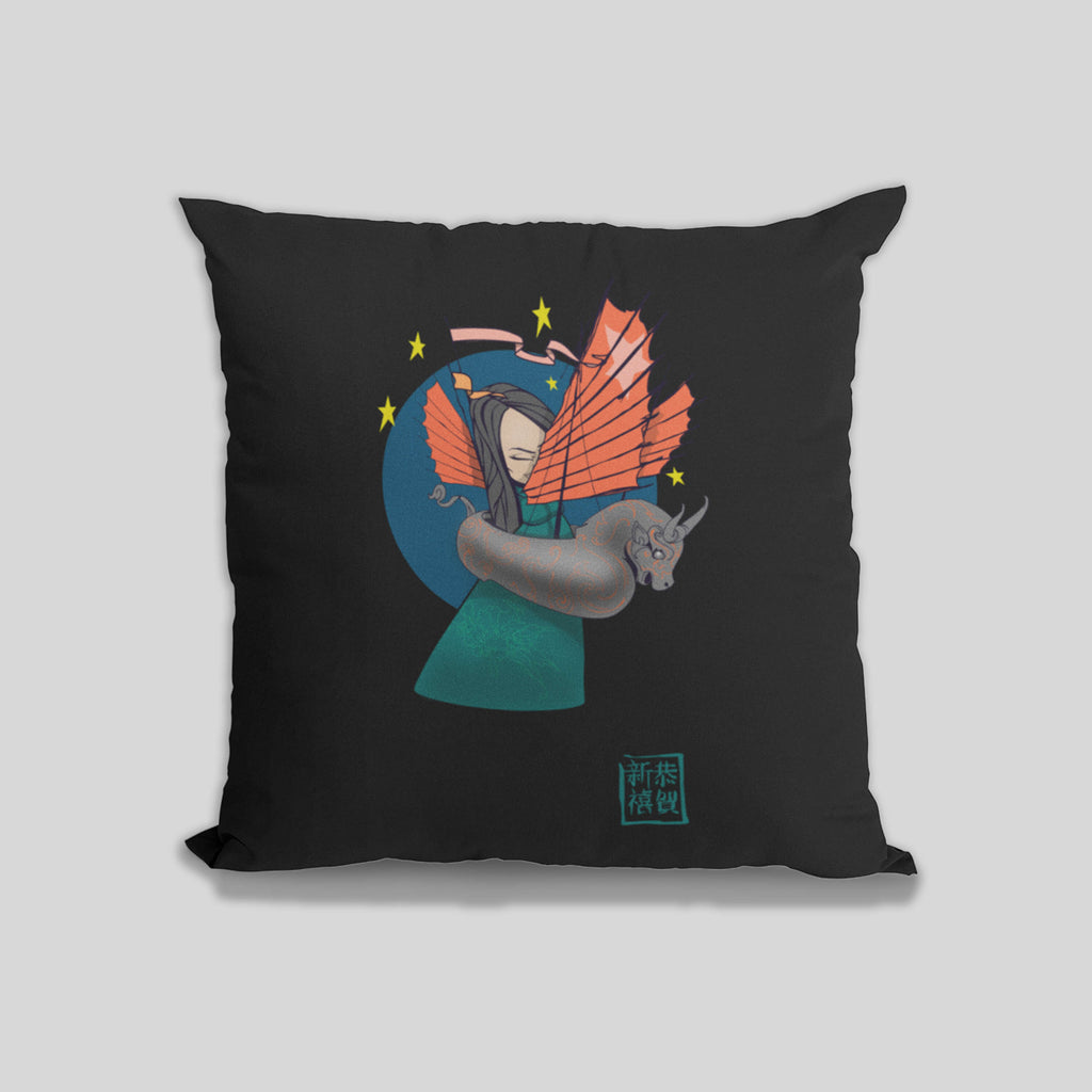 MWW - LADY AND THE OX PILLOW COVERS