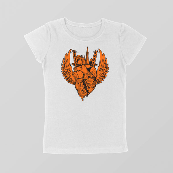 strikeforce - I LEFT MY HEART GIRLS TEE