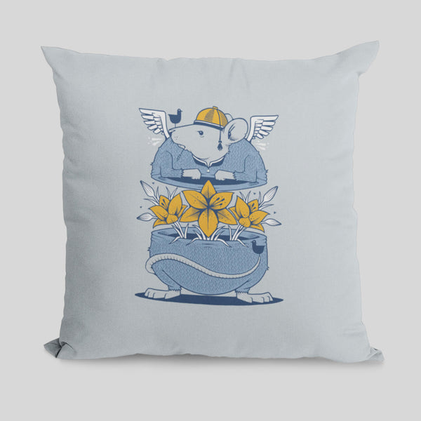 MWW - RAT RACE  PILLOW COVER BY JEREMY FISH