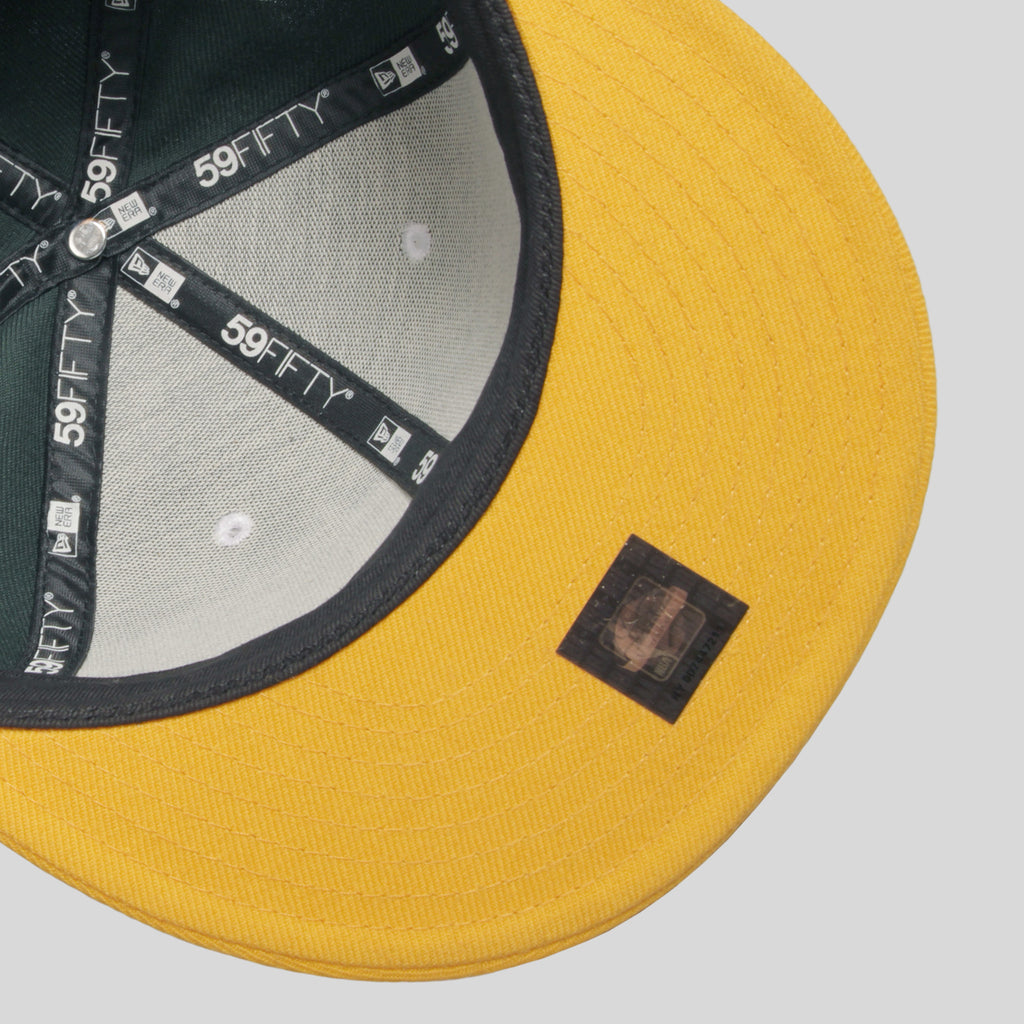 Upper Playground - Lux - THE CITY New Era Fitted Cap in Green/Gold