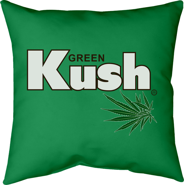 MWW - Green Kush Pillow Cover by Upper Playground