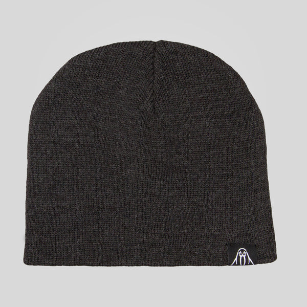 Upper Playground - Lux - Walrus Label Beanie in Charcoal