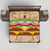 Burger Bear Duvet Cover by Jeremy Fish