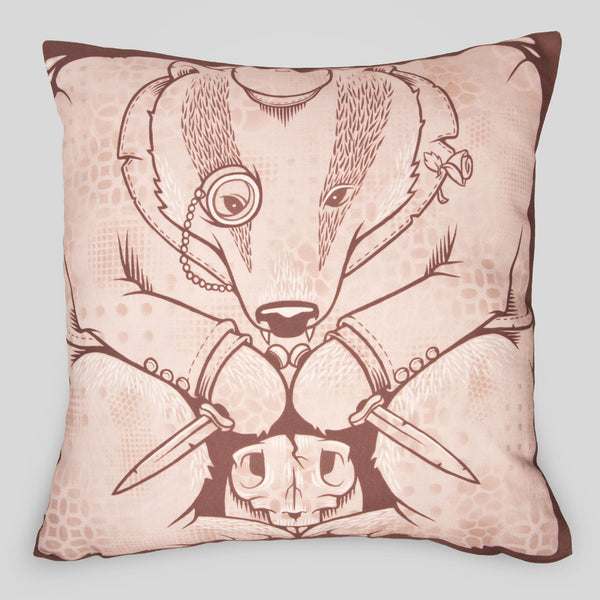 MWW - The Badgers Pillow Cover by Jeremy Fish