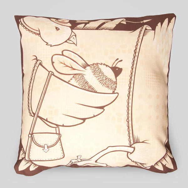 MWW - The Birds and the Bees Pillow Cover by Jeremy Fish