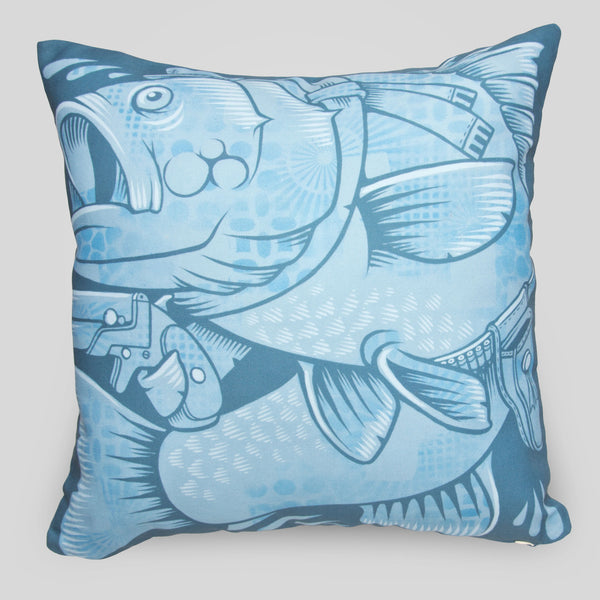 MWW - The Fishes Pillow Cover by Jeremy Fish