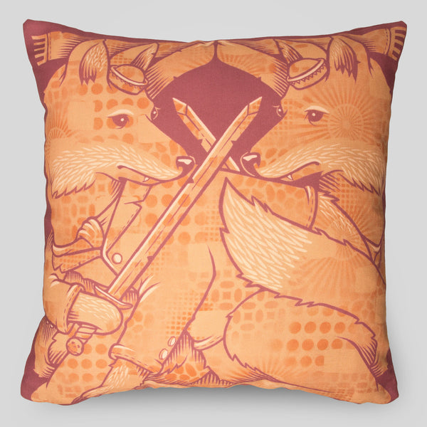 MWW - The Foxes Pillow Cover by Jeremy Fish