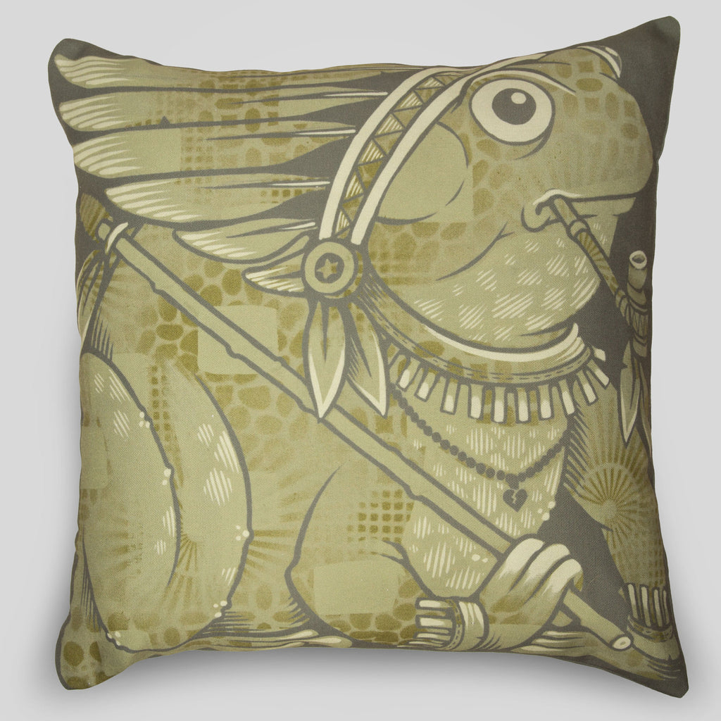 MWW - The Frogs Pillow Cover by Jeremy Fish