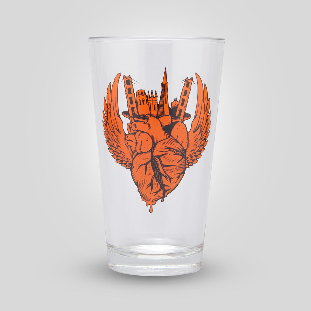 Upper Playground - Lux - I Left My Heart Pint Glass