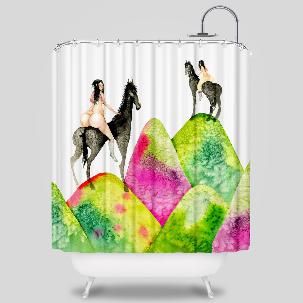 MWW - Mounds Shower Curtain by David Choe