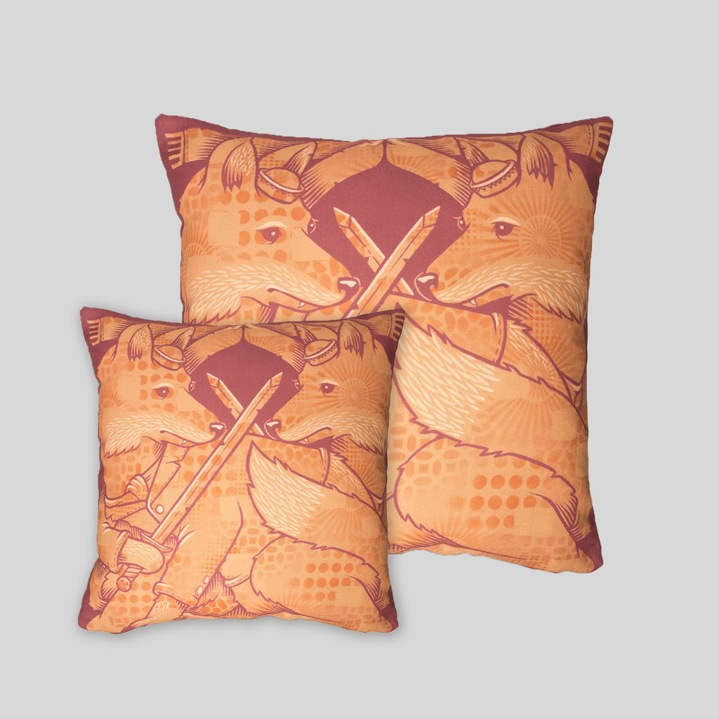 MWW - The Foxes Pillow Cover by Jeremy Fish