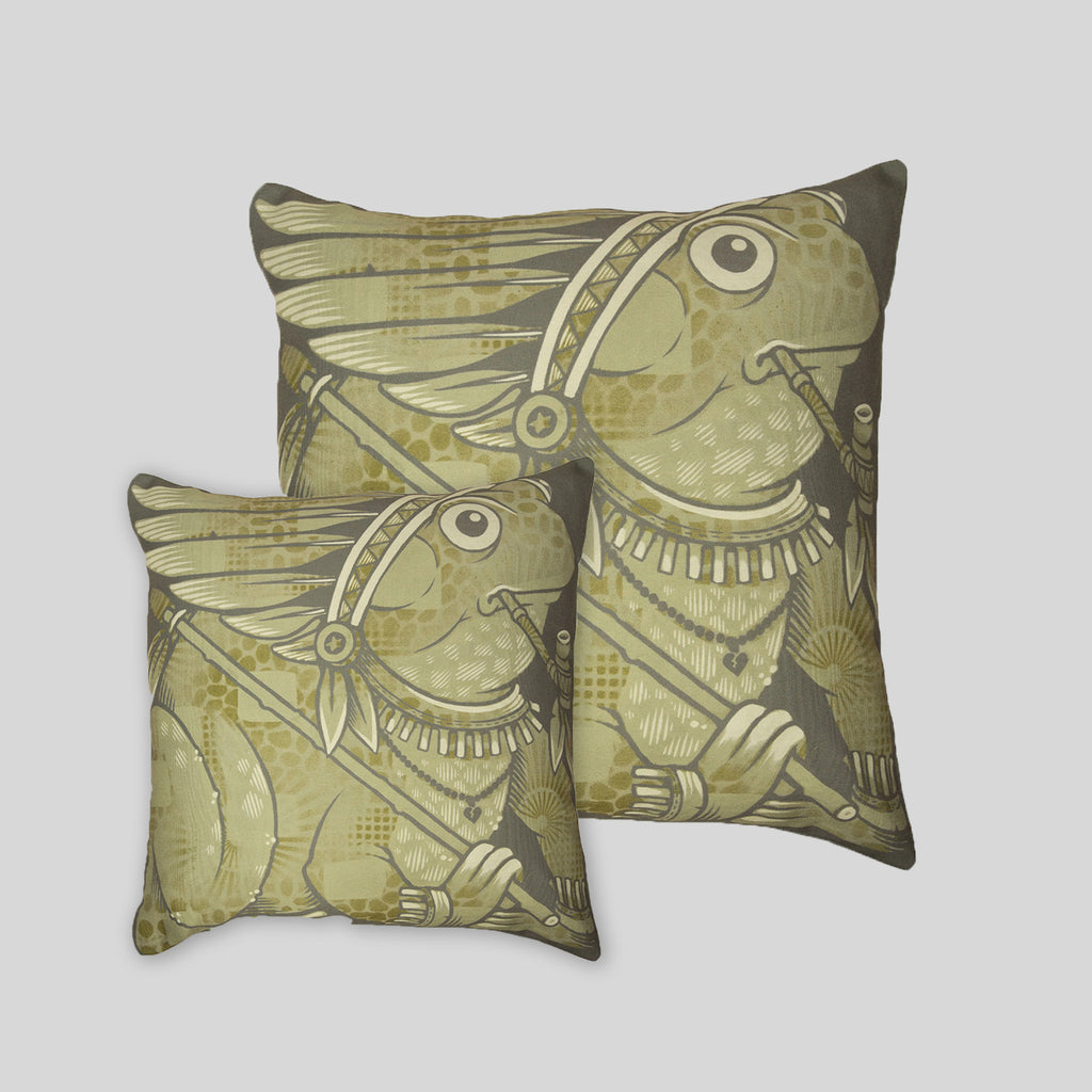 MWW - The Frogs Pillow Cover by Jeremy Fish