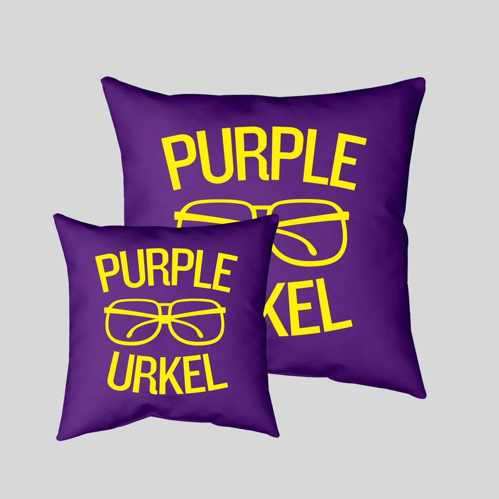MWW - Purple Urkel Pillow Cover by Upper Playground