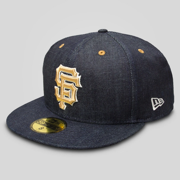 Upper Playground - Lux - SF GIANTS NEW ERA FITTED CAP IN DENIM
