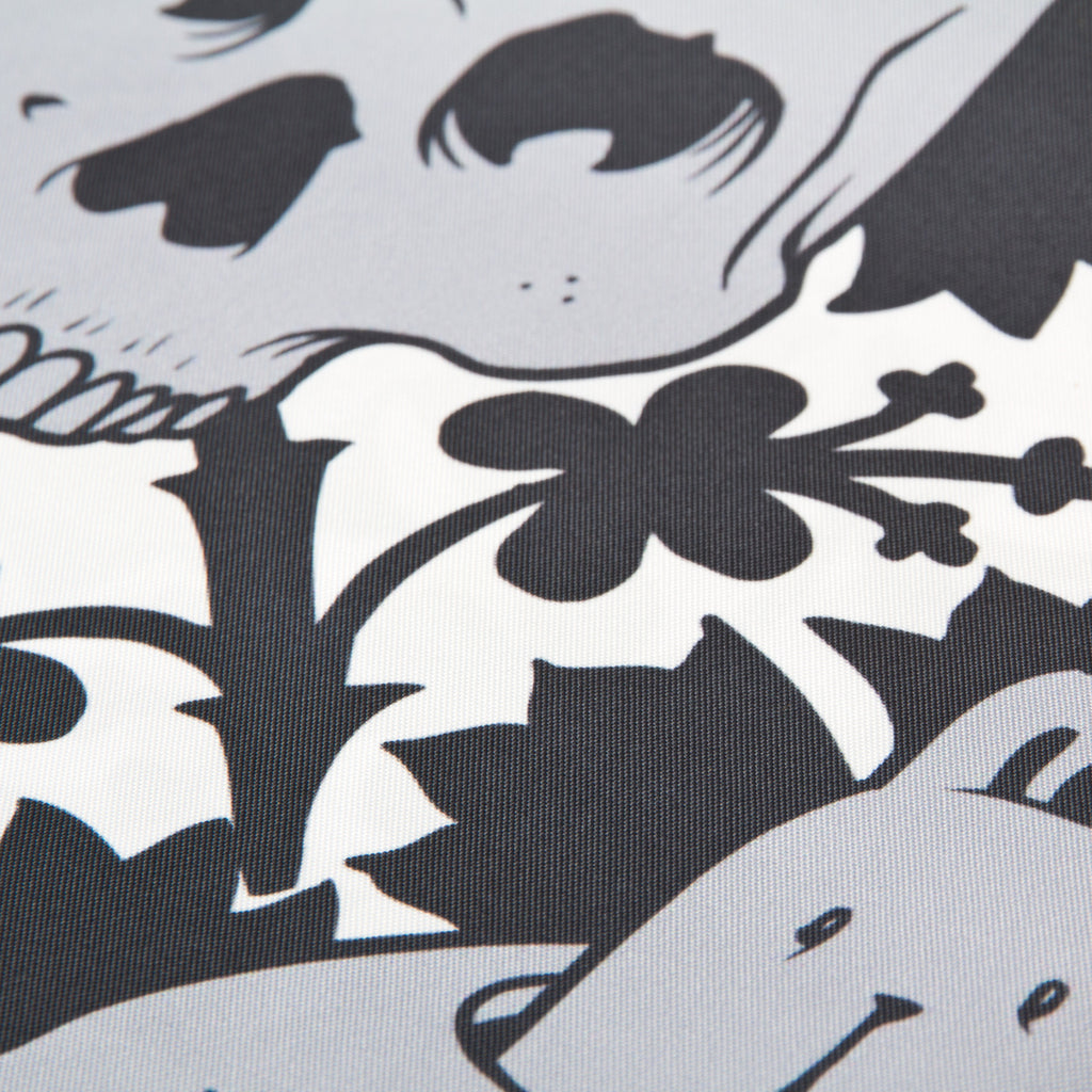 MWW - Skull Bunny Shower Curtain by Jeremy Fish